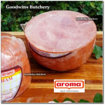 Aroma Bali frozen pork HAM SMOKED whole cuts +/-  2.3kg/pc (price/kg) PREORDER